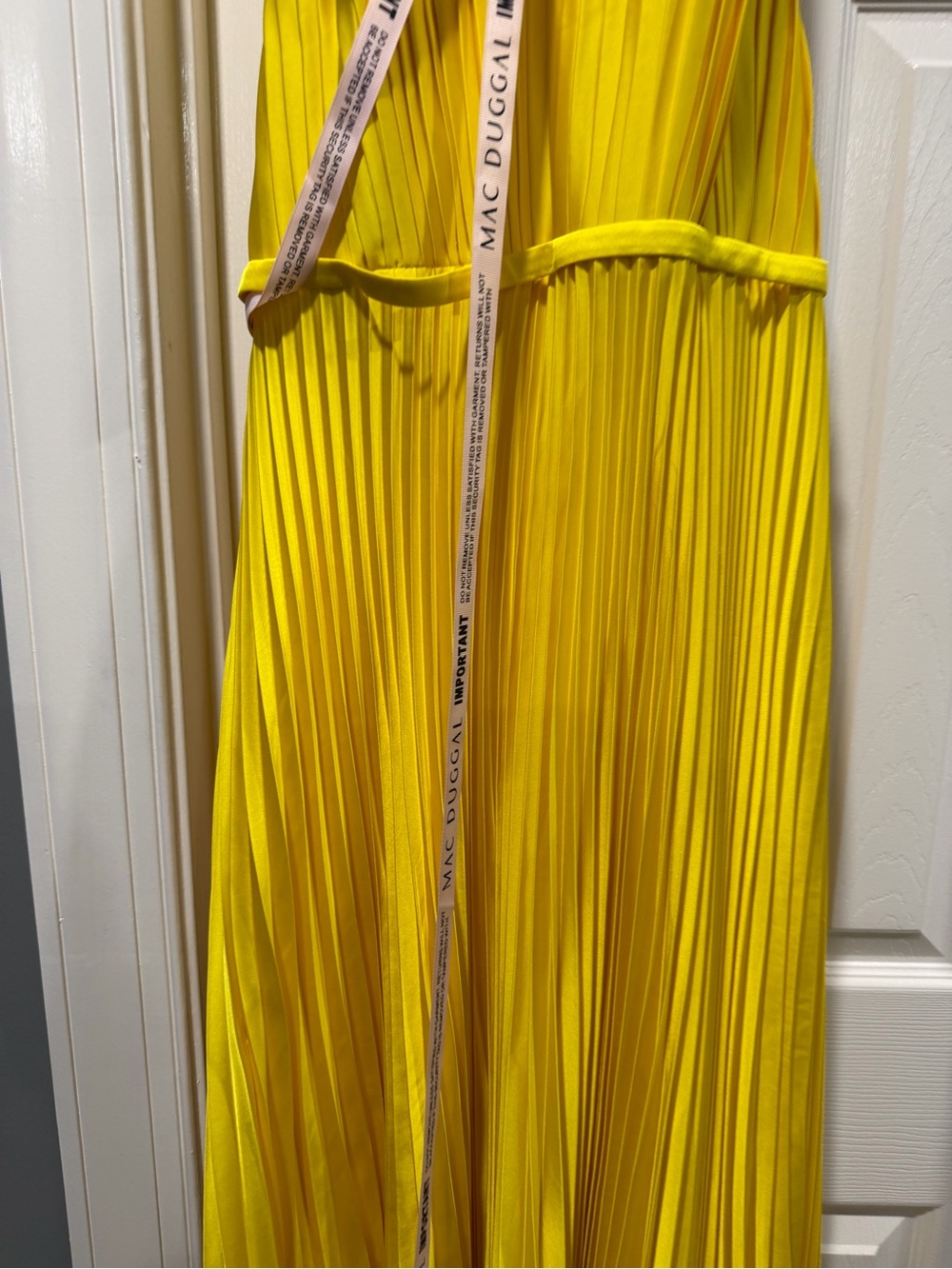 Elegant Strapless Yellow Dress - Picture 11 of 13